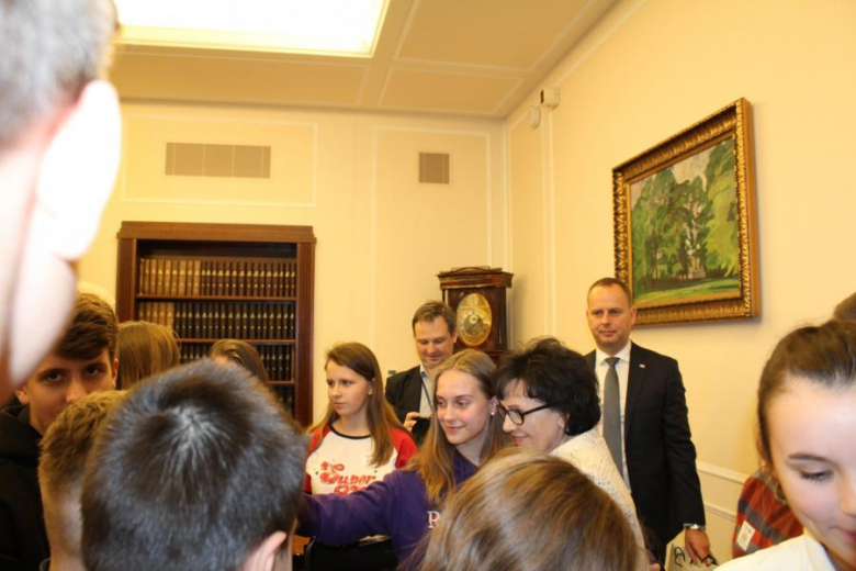 Uczniowie z Gminy Udanin w Sejmie RP