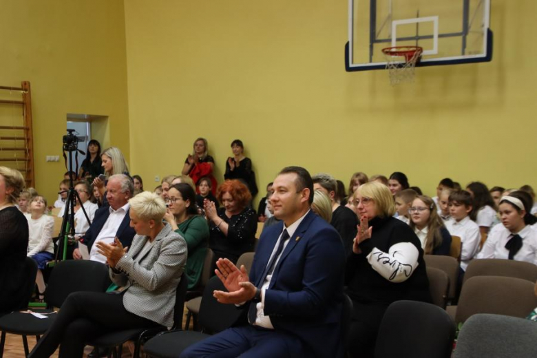 Wójt Gminy Udanin Wojciech Płaziuk uczestniczył dziś w obchodach święta Edukacji Narodowej