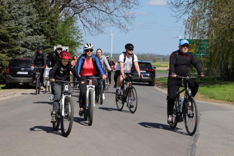 Wiosenny Rajd Rowerowy w gminie Udanin
