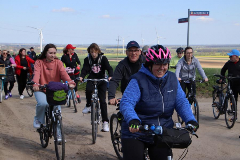 Wiosenny Rajd Rowerowy w gminie Udanin