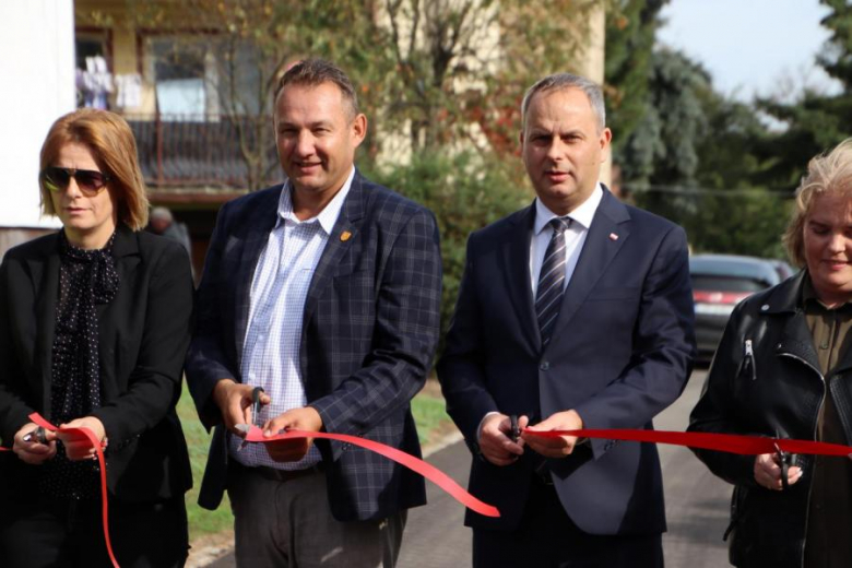 Otwarcia dróg przebudowanych z Polskiego Ładu w gminie Udanin