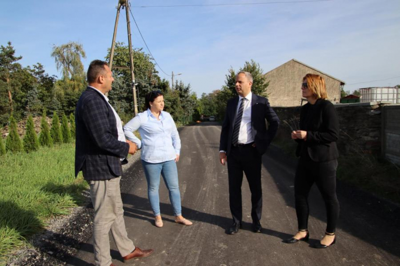 Otwarcia dróg przebudowanych z Polskiego Ładu w gminie Udanin