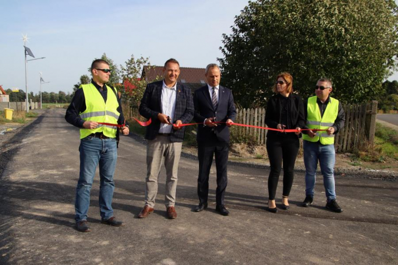 Otwarcia dróg przebudowanych z Polskiego Ładu w gminie Udanin