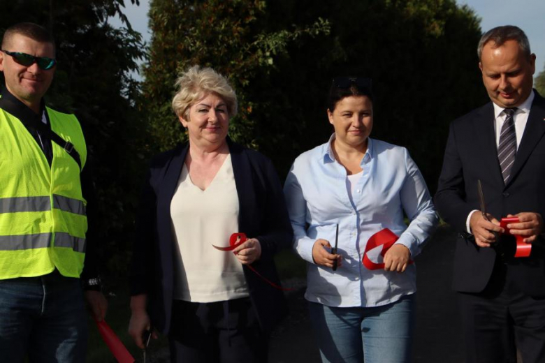 Otwarcia dróg przebudowanych z Polskiego Ładu w gminie Udanin