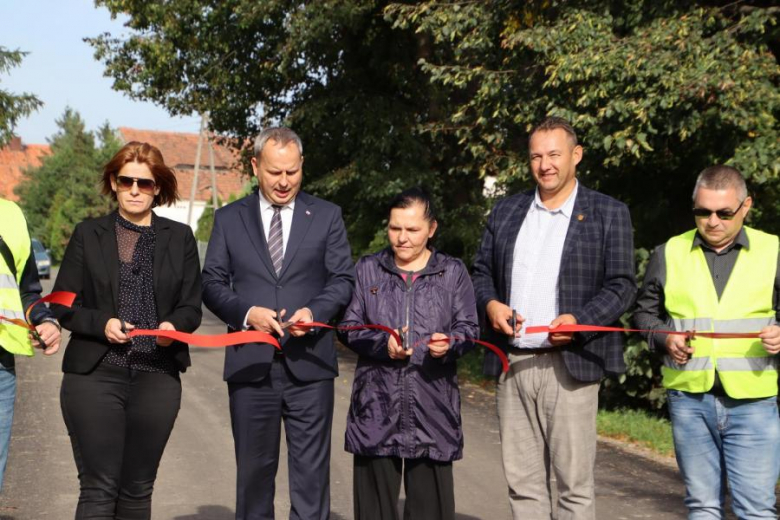 Otwarcia dróg przebudowanych z Polskiego Ładu w gminie Udanin