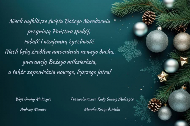Życzenia świąteczne dla wszystkich mieszkańców Powiatu Średzkiego