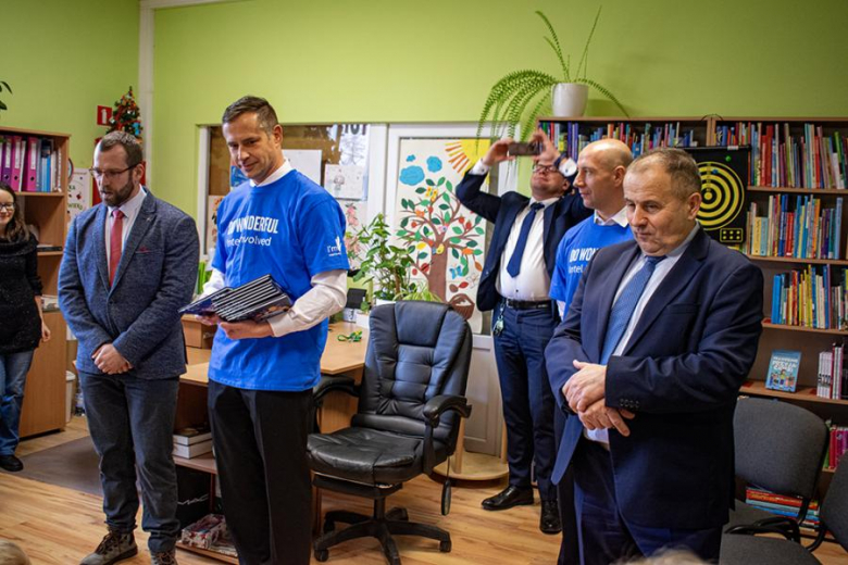 Wolontariusze Intela w Miękini