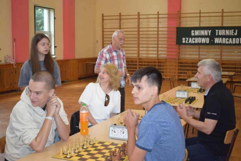 Turniej szachowo-warcabowy w Piersnie