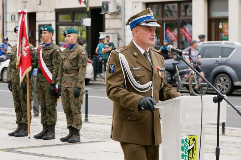 Uroczyste obchody Święta Wojska Polskiego w Środzie Śląskiej