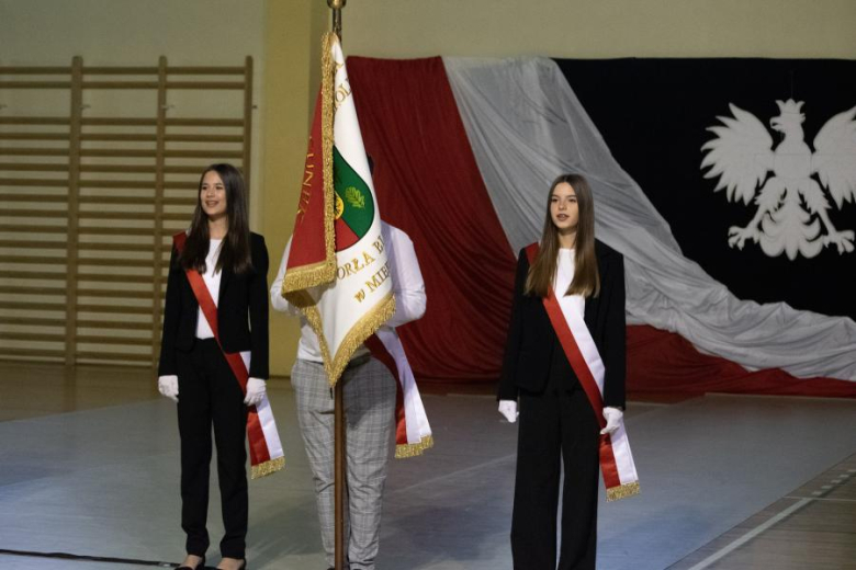 Wystepy artystyczne uczniów ze Szkoły Podstawowej w Miękini