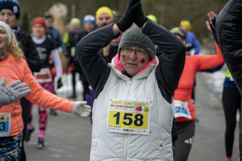 Biegacze kolejny raz rywalizowali podczas Biegu Walentynkowego w Wilkszynie