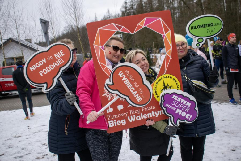 Biegacze kolejny raz rywalizowali podczas Biegu Walentynkowego w Wilkszynie