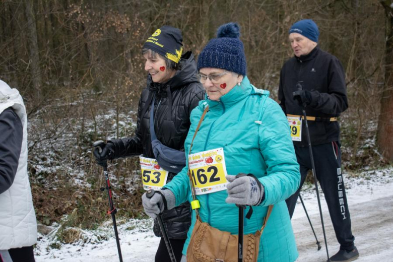 Biegacze kolejny raz rywalizowali podczas Biegu Walentynkowego w Wilkszynie