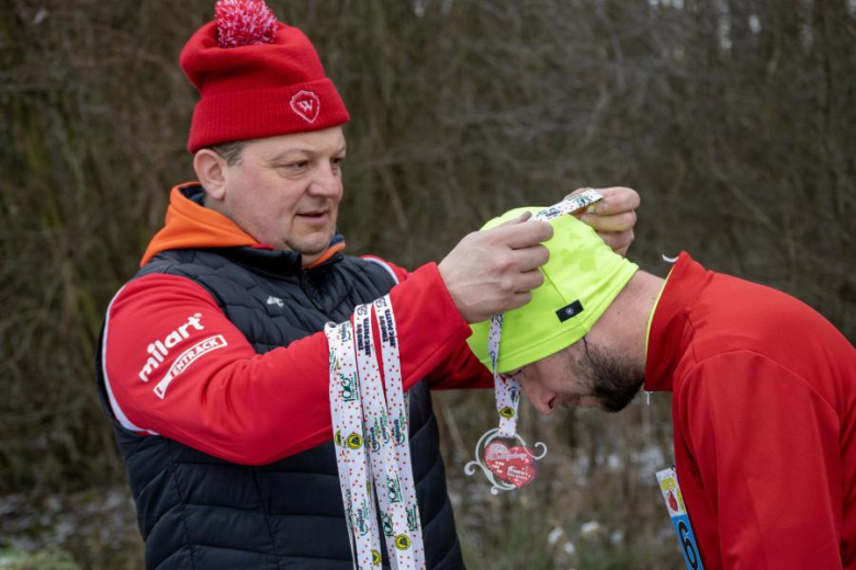 Biegacze kolejny raz rywalizowali podczas Biegu Walentynkowego w Wilkszynie