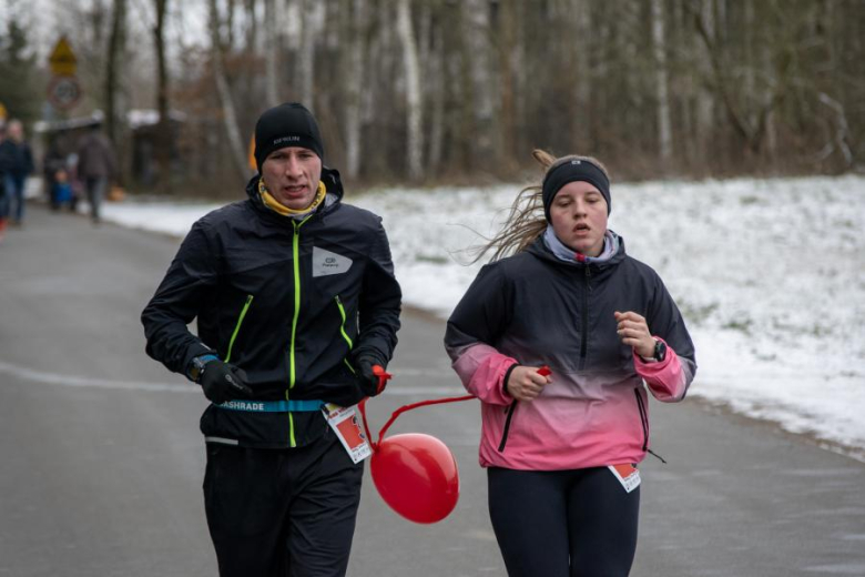 Biegacze kolejny raz rywalizowali podczas Biegu Walentynkowego w Wilkszynie