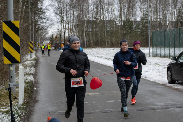 Biegacze kolejny raz rywalizowali podczas Biegu Walentynkowego w Wilkszynie