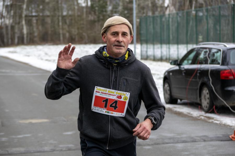 Biegacze kolejny raz rywalizowali podczas Biegu Walentynkowego w Wilkszynie