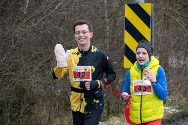 Biegacze kolejny raz rywalizowali podczas Biegu Walentynkowego w Wilkszynie