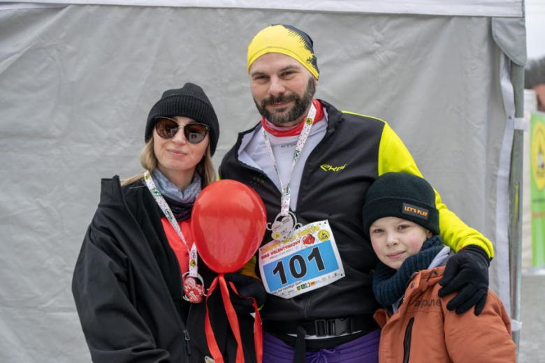 Biegacze kolejny raz rywalizowali podczas Biegu Walentynkowego w Wilkszynie