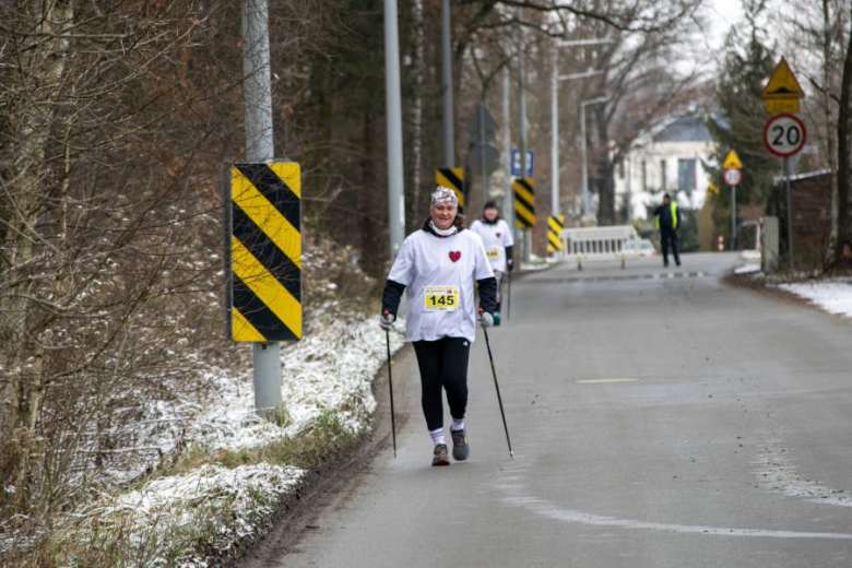 Biegacze kolejny raz rywalizowali podczas Biegu Walentynkowego w Wilkszynie