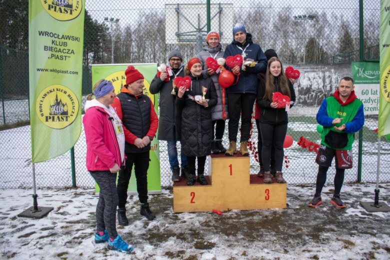Biegacze kolejny raz rywalizowali podczas Biegu Walentynkowego w Wilkszynie