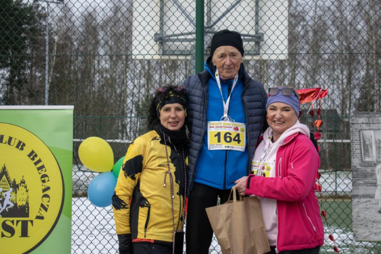 Biegacze kolejny raz rywalizowali podczas Biegu Walentynkowego w Wilkszynie