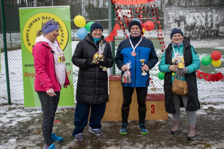 Biegacze kolejny raz rywalizowali podczas Biegu Walentynkowego w Wilkszynie