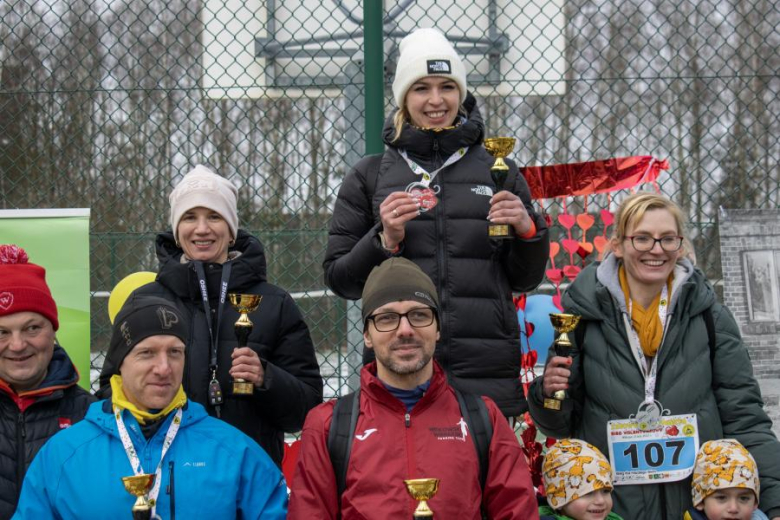 Biegacze kolejny raz rywalizowali podczas Biegu Walentynkowego w Wilkszynie