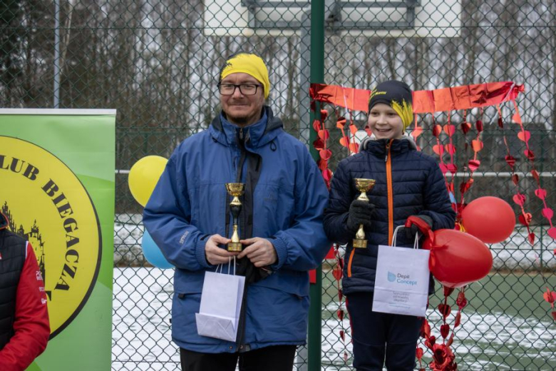 Biegacze kolejny raz rywalizowali podczas Biegu Walentynkowego w Wilkszynie