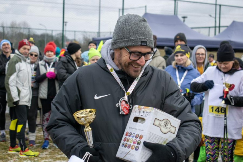 Biegacze kolejny raz rywalizowali podczas Biegu Walentynkowego w Wilkszynie