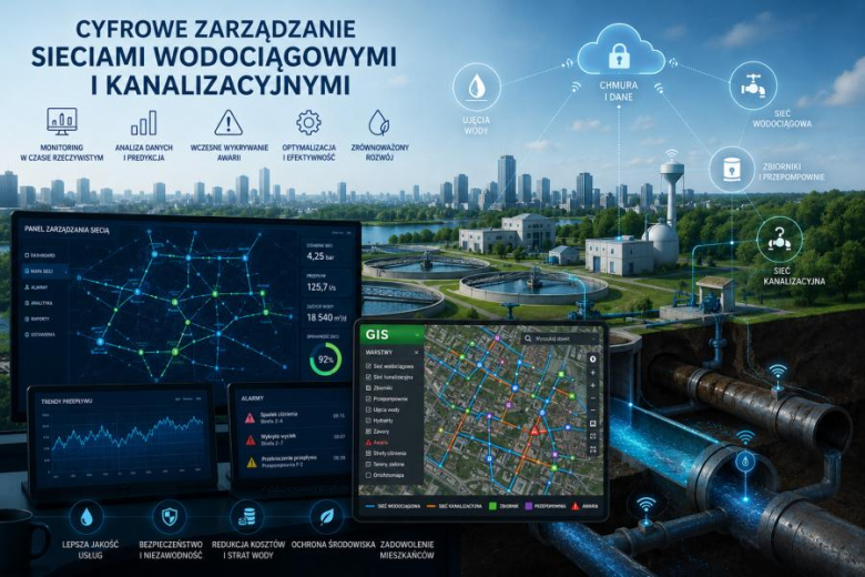 Seminarium poświęcone cyfrowej transformacji przedsiębiorstw wodociągowo-kanalizacyjnych