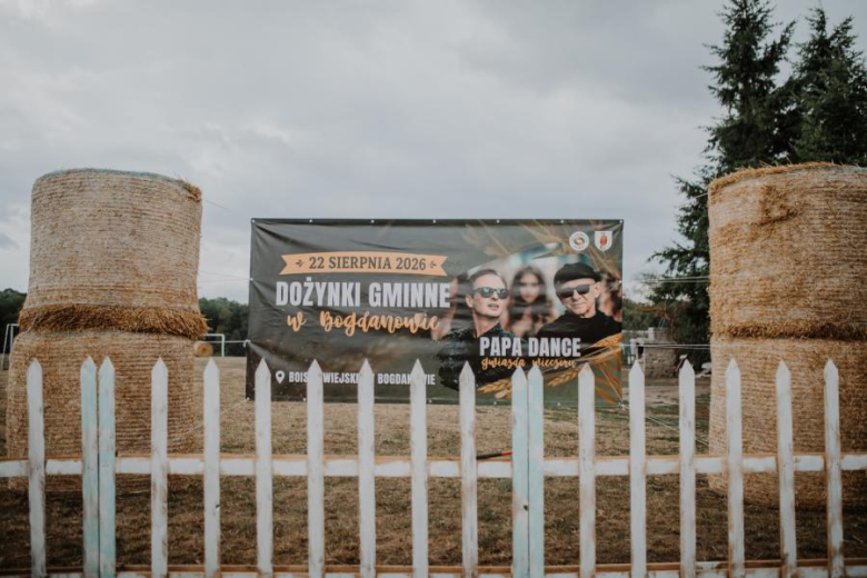 Ozdoby dożynkowe w Bogdanowie robią wrażenie