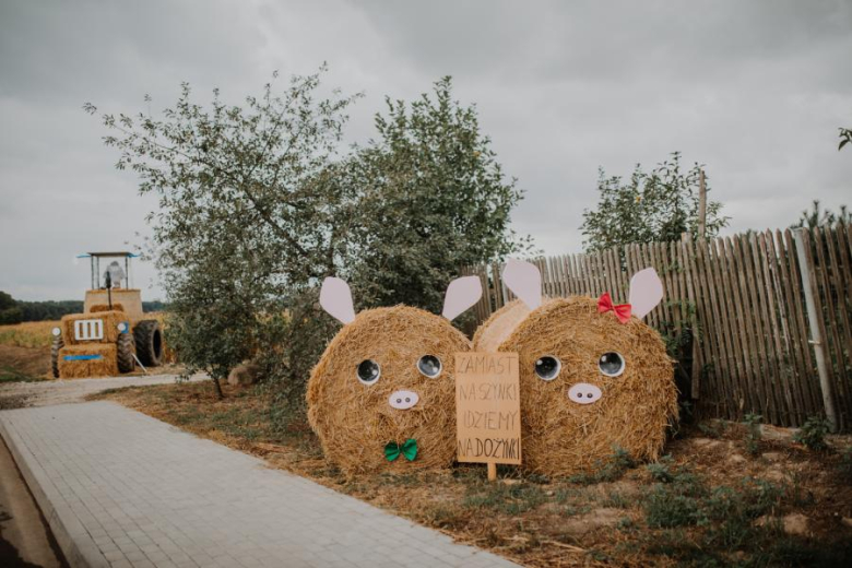 Ozdoby dożynkowe w Bogdanowie robią wrażenie