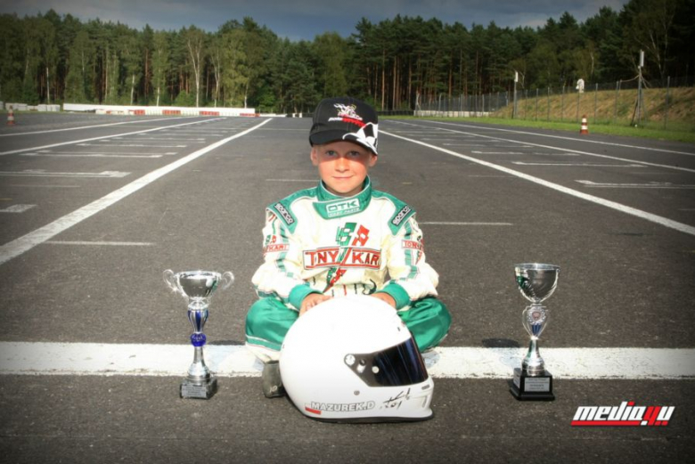 Damian Mazurek podczas zawodów