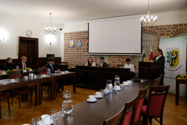 Posiedzenie Młodzieżowej Rady Miejskiej w Środzie Śląskiej