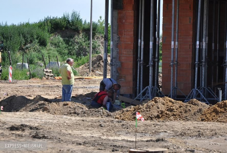 Plac budowy nowej szkoły w Lutyni