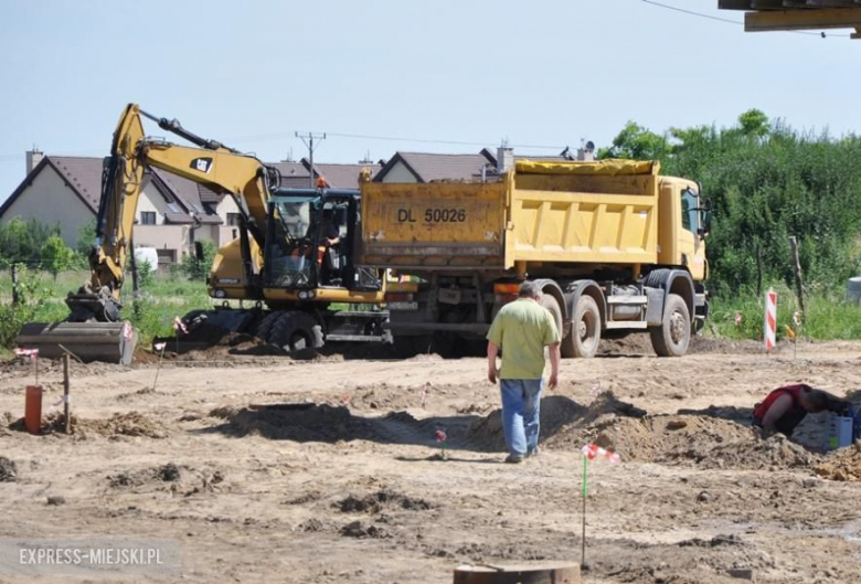 Plac budowy nowej szkoły w Lutyni