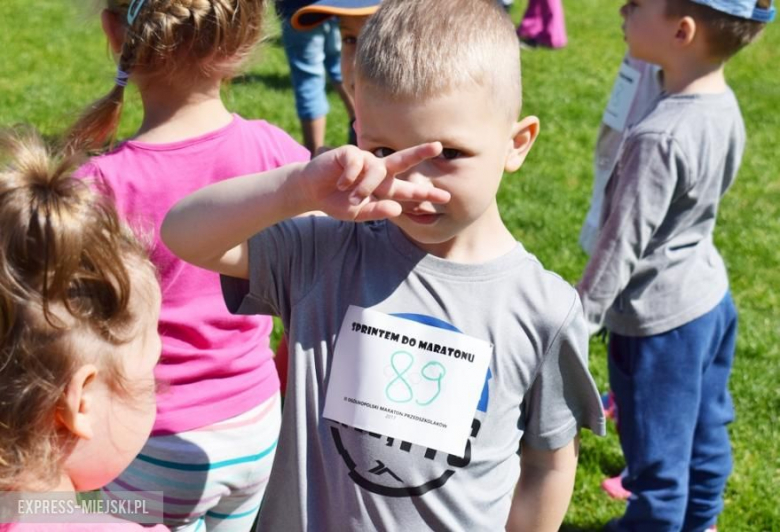 Przedszkolaki wzięły udział w maratonie