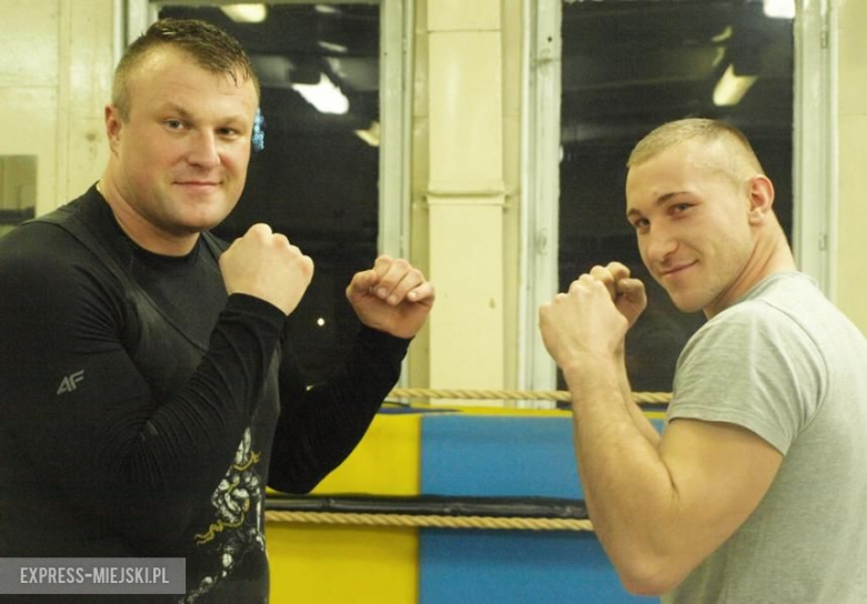 Radosław Pupin (trener) i Mateusz Cielepała