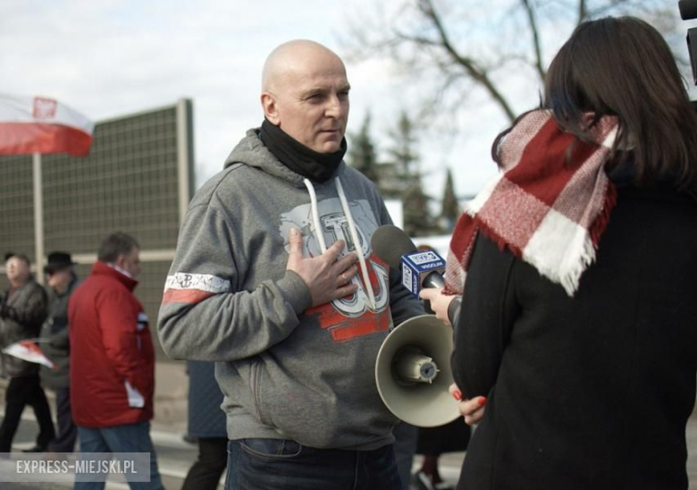 Protest na przejściu dla pieszych na DK94