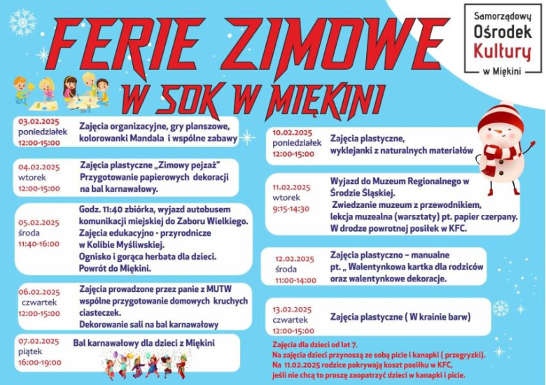 Ferie Zimowe