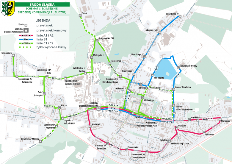 Schematy Średzkiej Komunikacji Publicznej