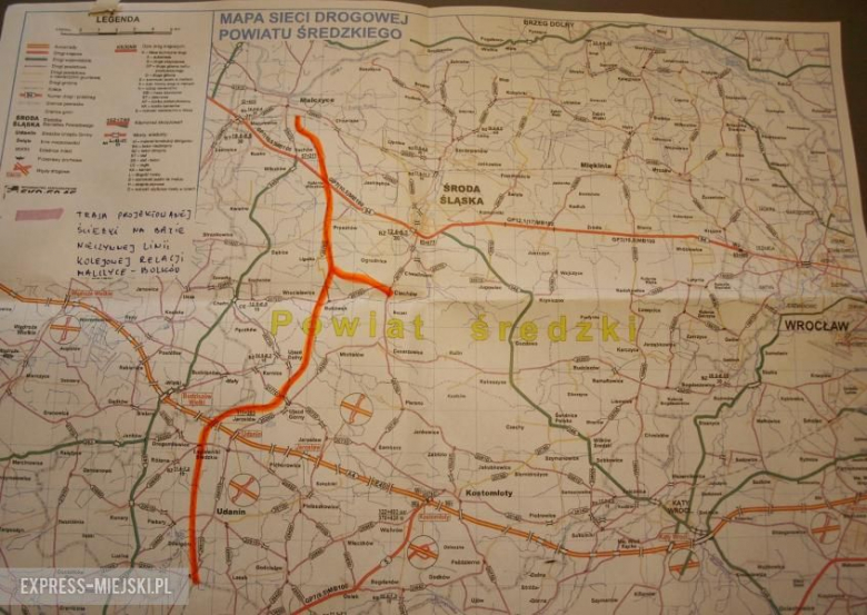 Trasa ścieżki rowerowej