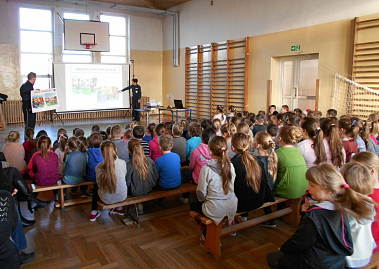 Spotkanie policjantów z uczniami