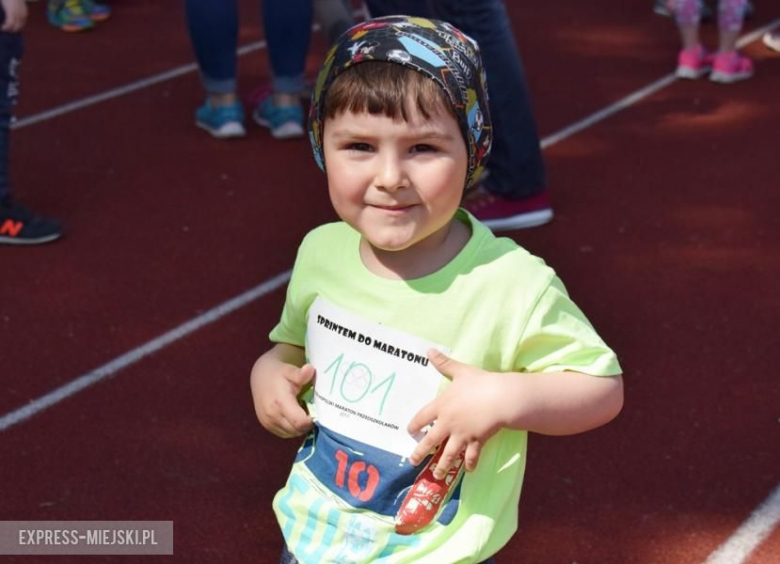 Przedszkolaki wzięły udział w maratonie