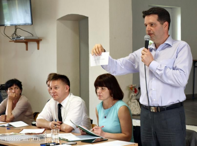 Zebranie wiejskie w Zakrzowie