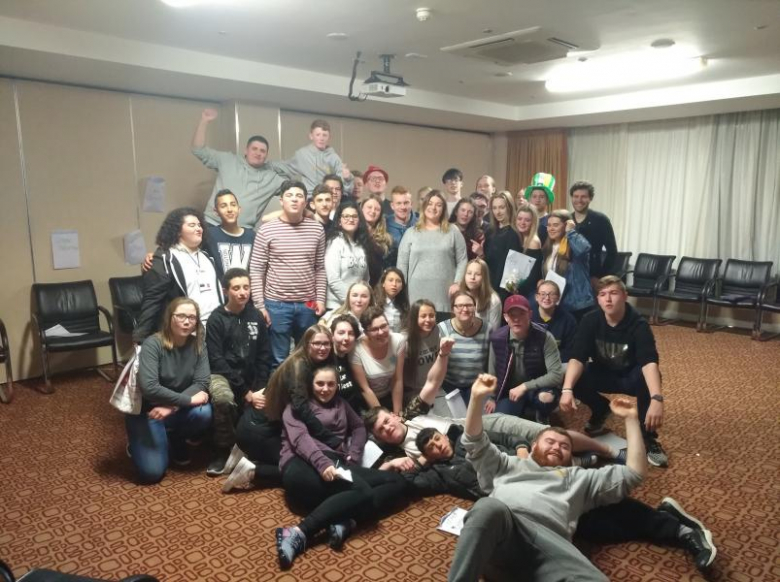 Udział uczniów w warsztatach w Irlandii