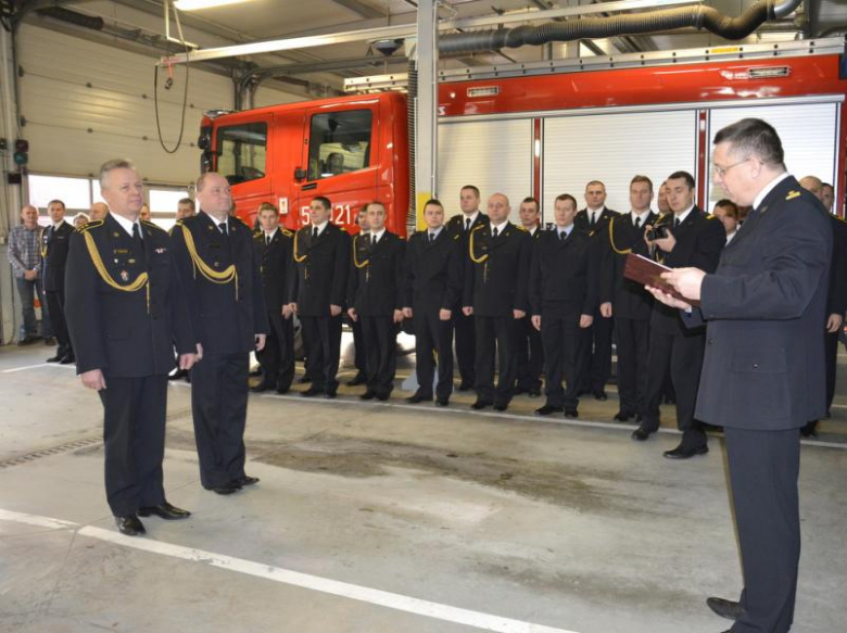 Uroczystości pożegnania i podziękowania strażakom