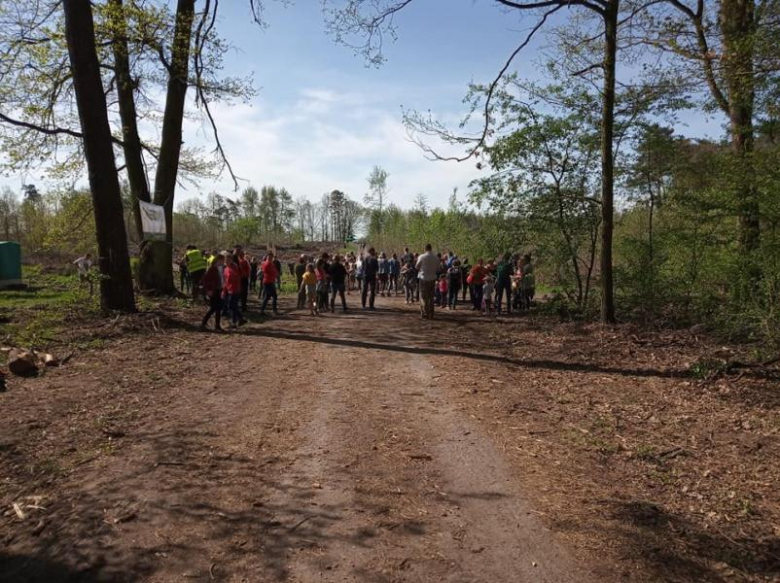 Sadzenie lasu we Wróblowicach