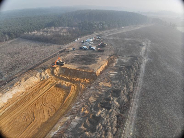 Budowa zbiornika retencyjno-infiltracyjnego